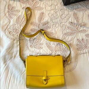 IIIBeCa by Joy Gryson Yellow Leather Crossbody Bag